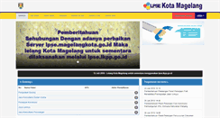 Desktop Screenshot of lpse.magelangkota.go.id