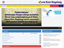 Tablet Screenshot of lpse.magelangkota.go.id